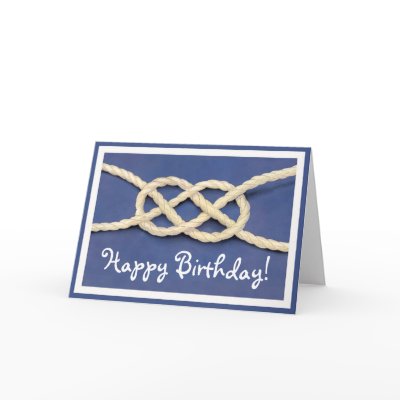 Seamen's Knot -  Happy Birthday! Greeting Card by ArtbyJean