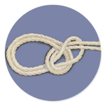 Seamen's Knots Round Stickers
