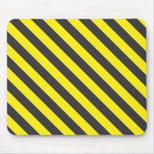 seamless black and yellow diagonals mouse pads