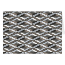 Seamless Diamond Shaped Chrome Plated Metal Cards