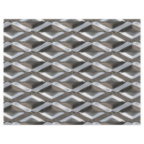 Seamless Diamond Shaped Chrome Plated Metal Flyer Design