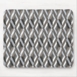 Seamless Diamond Shaped Chrome Plated Metal Mouse Pad