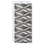 Seamless Diamond Shaped Chrome Plated Metal rack cards