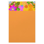 Seamless Floral Vector2 oranges peaches yellows fl Personalized Stationery