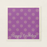 Seamless Pattern 05 purple Paper Napkin
