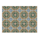 Seamless tile pattern postcard