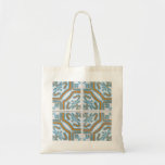 Seamless tile pattern tote bag