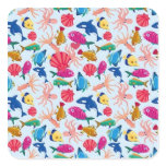 SeamlessBackgroundwithTheFishesinTheSea_thumb Stickers