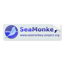 SeaMonkey Project - Horizontal Logo Bumper Stickers