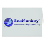 SeaMonkey Project - Horizontal Logo Greeting Card
