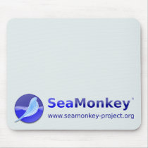 SeaMonkey Project - Horizontal Logo Mouse Pads