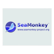 SeaMonkey Project - Horizontal Logo Postcard