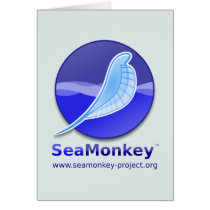 SeaMonkey Project - Vertical Logo Greeting Card