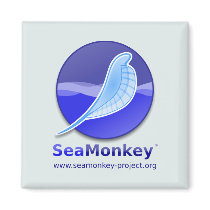 SeaMonkey Project - Vertical Logo Magnets