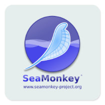 SeaMonkey Project - Vertical Logo Sticker