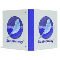 SeaMonkey Text Logo 3 Ring Binders