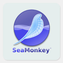 SeaMonkey Text Logo Stickers