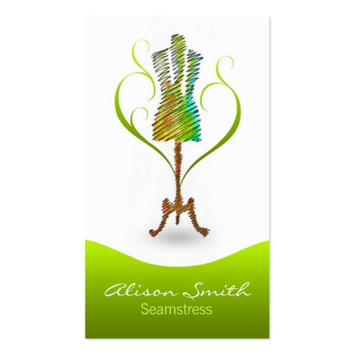 Seamstress business card