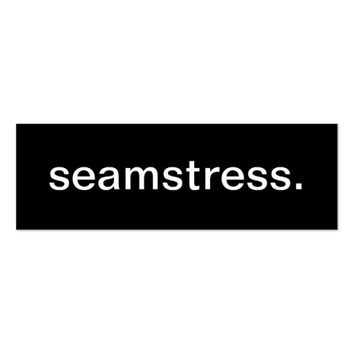 Seamstress Business Card