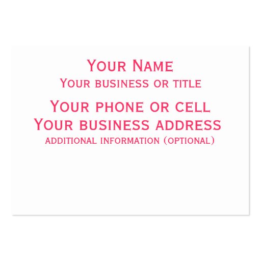 Seamstress Business Card Templates (back side)