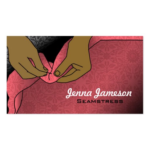 Seamstress Business Cards (front side)