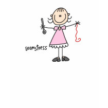 Seamstress Stick Figure Shirt by stick_figures Seamstress Stick Figure Shirt