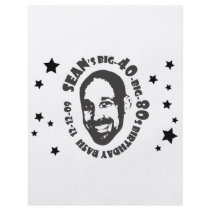 Sean's Big-80s-Big-40 Birthday flyers