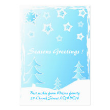 Seaonal greetings - Gift tag card Business Card