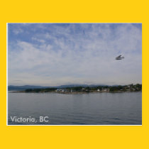 Seaplane Over Victoria, BC Postcard postcards