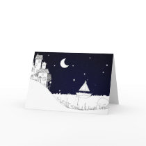 Seaport town - greeting card