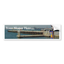 Seaport Village Aircraft Carriers Pier Water Bay D bumper stickers