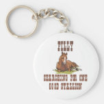 Search for a Stallion Keychains