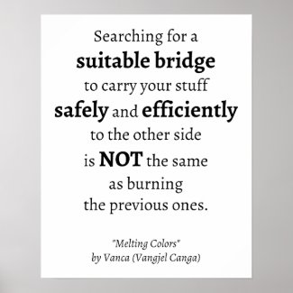 Searching for a Suitable Bridge quote - poster