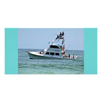 searching for the big fish custom photo card