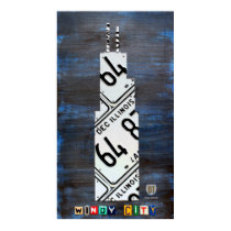 Sears / Harris Tower Chicago USA License Plate Art posters