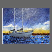 Sea's Lullaby Postcard postcards