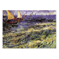 Seascape at Saintes-Maries by Vincent van Gogh Business Cards