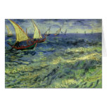 Seascape at Saintes-Maries by Vincent van Gogh Card
