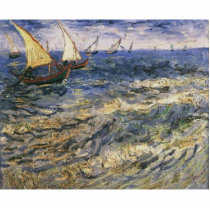 Seascape at Saintes Maries by Vincent van Gogh photo sculptures