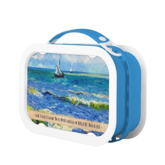 Seascape at Saintes-Maries Vincent Van Gogh art Lunchbox