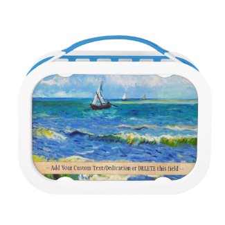 Seascape at Saintes-Maries Vincent Van Gogh art Lunchbox