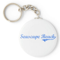Seascape Beach California Classic Design Keychains