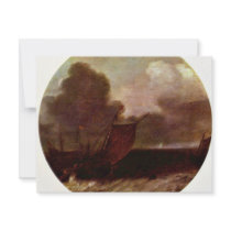Seascape., English Boyer And Other Ships On A Larg Invites