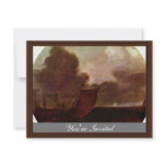 Seascape., English Boyer And Other Ships On A Larg Custom Invitation