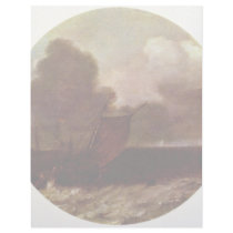 Seascape., English Boyer And Other Ships On A Larg Personalized Letterhead