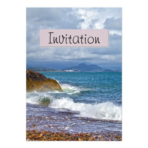 Seascape Party Announcement Invitation