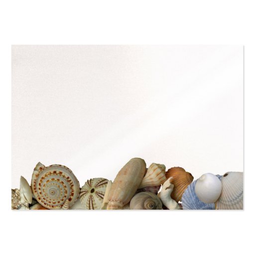 Seashell Beach Blank Place Cards Business Card (front side)
