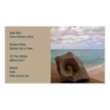 Seashell Beach Paradise Business Card