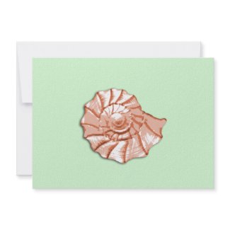 Seashell Beach Wedding Invitation