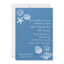 Seashell Collection Anniversary Party Invitation